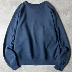 雰囲気系 00s Champion 無地 プレミアム リバースウィーブ スウェット トレーナー XXL 目無し / 00年代 オールド チャンピオン ネイビー 紺