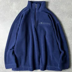 00s BANANA REPUBLIC ハーフジップ フリース ジャケット M / 00年代 オールド バナナリパブリック ハイネック ネイビー 紺