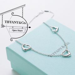 希少✨美品✨ティファニー ネックレス オープンハート 3P 純正チェーン 