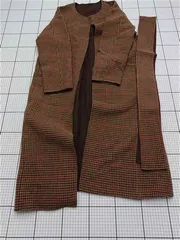 ◇ ⊇ ナノアンドコー nano & CO チェック柄ロングコート 36サイズ レディース E  【1512010008062】