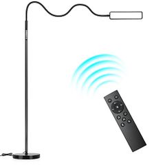 フロアランプZanflareLEDフロア無階段調光調色リモコン付きLEDランプメモリ機能タッチセンサータイマー機能付きナイトライト360°調節可能フロアスタンド省エネスタンドライト照明勉強/仕…