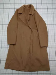 ◇ ⊇ ユニクロ UNIQLO チェスターコート キャメル系 Lサイズ メンズ E  【1512010012625】