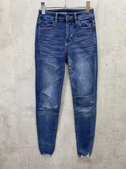 AMERICAN EAGLE アメリカンイーグル 360° NEXT LEVEL STRETCH スキニー デニムパンツ size0/REGULAR/ブルー ■■レディース