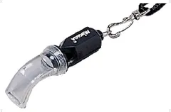 ミカサ MIKASA 審判用グッズ ホイッスルプラ六角笛 ブラック 学校体育用品 サッカー バレーボール バスケットボール 指導者 練習 試合 部活 クラブ ひも付 授業 体育  WH5 BK ブラック