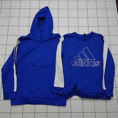 ◇ Θ 《 アディダス adidas キッズ パーカー＆トレーナーセット ブルー系 160/80 男の子 》 E  【1512010013189】