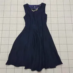 ◇ ⊂ ワンピース アプワイザーリッシェ Apuweiser-riche ノースリーブワンピース ネイビー系 サイズ38 レディース E  【1512010012946】