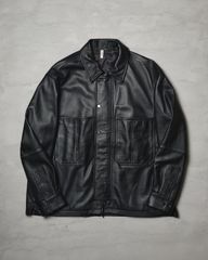 CCU シーシーユー COVERALL SHIRT カバーオール シープレザー レザー