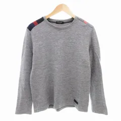 ブラックレーベルクレストブリッジ BLACK LABEL CRESTBRIDGE ニット カットソー セーター 長袖 M グレー /TZ