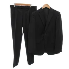 ボナジョルナータ BUONA GIORNATA スーツ セットアップ ジャケット パンツ シャドーストライプ M 黒 ブラック /JS