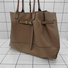 ◇ Θ トプカピ TOPKAPI TREASURE レザー トートバッグ ベージュ系 レディース E  【1512010015992】