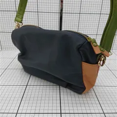 ◇ Θ マーガレット・ハウエル アイデア MARGARET HOWELL idea レザーショルダーバッグ ネイビー系 レディース E  【1512010015596】