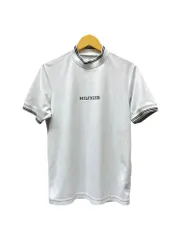 TOMMY HILFIGER (トミーヒルフィガー) GOLF 半袖モックネックシャツ ゴルフウェア M ホワイト メンズ/004