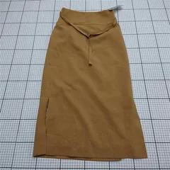 ◇ Θ ナノ・ユニバース nano・universe メランジドライサイドスリットIラインスカート キャメル レディース E  【1512020008380】