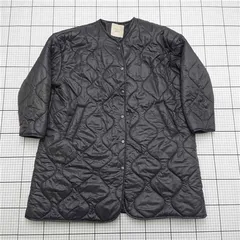 ◇ ⊇ ズーティー zootie キルティングノーカラーコート ブラック系 M レディース E  【1512020008601】