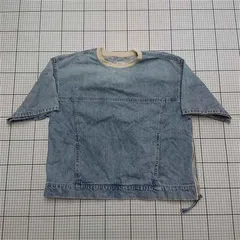 ◇ Θ ザラ ZARA デニム 半袖プルオーバーシャツ Mサイズ メンズ E  【1512020009103】