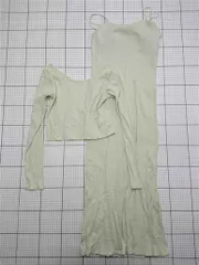 ◇ Θ シェイ shay リブニットアンサンブルワンピース＆トップスセット ミント系 M レディース E  【1512020008946】