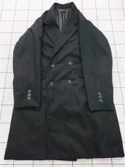 ◇ ⊇ サジェスチョン SUGGESTION ダブルブレストコート ブラック系 メンズM E  【1512020009462】