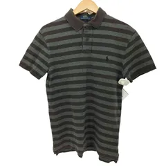 ポロラルフローレン POLO RALPH LAUREN SLIM FIT ポニー刺繍 ボーダー ポロシャツ メンズ import：M 