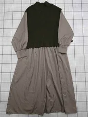 ◇ Θ アイテムズ アーバンリサーチ ITEMS URBAN RESEARCH 異素材切替ワンピース レディース E  【1512020009264】