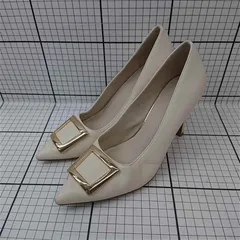 ◇ Θ ランダ RANDA ポインテッドトゥパンプス ベージュ系 23.5cm レディース E  【1512020009615】