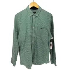 バーバリーブラックレーベル BURBERRY BLACK LABEL ホース刺繍 ギンガムチェック レギュラーカラーシャツ メンズ  4