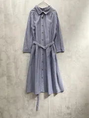 Stola. ストラ 29515404 ストライプ 長袖 シャツ ワンピース size36/紺 ■◇レディース