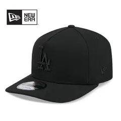 [新品/US輸入] New Era/ニューエラLos Angeles Dodgers MLB 9FIFTY 950 Snapback A-Frame Cap Hat Black Crown/Visor Black Logo