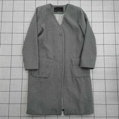 ◇ ⊇ マジェスティックレゴン MAJESTIC LEGON ノーカラーコート グレー系 S レディース E  【1512020012073】