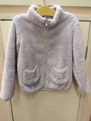 M17　エニーファム　any FAM　子供服　もふもふ　ジャケット　アウター　ポケット猫
