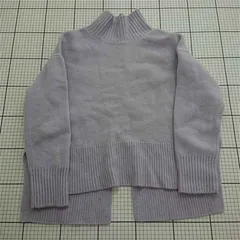 ◇ Θ ユナイテッドアローズ グリーンレーベルリラクシング ハイネックニット ラベンダー レディース E  【1512020013377】