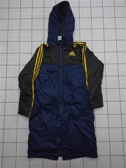 ◇ ⊇ アディダス adidas AZ6649 ロングベンチコート ネイビー系 150 キッズ E  【1512020012967】