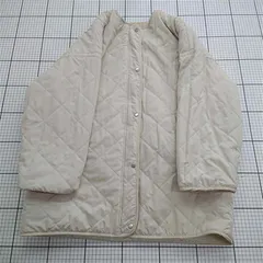 ◇ Θ レクタングル rectangle キルティングジャケット ベージュ系 レディース Fサイズ E  【1512020015296】