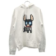 新品9万DSQUARED2ディースクエアードICONスクエアロゴパーカー L