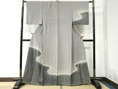 平和屋着物○国際的伝統工芸作家 十二代・藤林徳扇 苑寿 訪問着 霰文