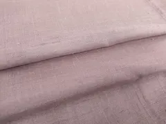 平和屋着物○結城紬 色無地 浅紫色 正絹 逸品 未使用 DABA1884ps