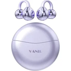 「2025年超快適音質強化モデルイヤーカフ」VANIRイヤホンbluetooth5.4ワイヤレスイヤホンHi-Fi音質音漏れ抑制オープンイヤー型耳を塞がない軽量約5.2gENC通話ノイズキャンセリングながら聴き耳…