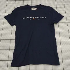 ◇ ⊂ アバクロンビー＆フィッチ Abercrombie & Fitch ロゴTシャツ ネイビー メンズ S E  【1512020021402】