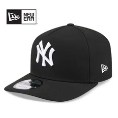 [新品/US輸入] New Era/ニューエラNew York Yankees  MLB 9FIFTY 950 Snapback A-Frame Cap Hat Black Crown/Visor White Logo Gray UV