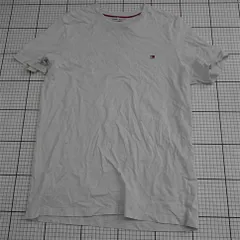 ◇ ⊂ トミー ヒルフィガー TOMMY HILFIGER クルーネックTシャツ ホワイト系 メンズ M E  【1512020021501】