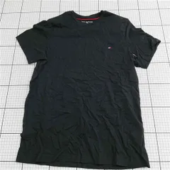 ◇ ⊂ トミー ヒルフィガー TOMMY HILFIGER クルーネックTシャツ ブラック系 メンズ S E  【1512020021723】