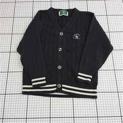 ◇ Θ サンタバーバラポロ＆ラケットクラブ キッズカーディガン 120 ブラック系 E  【1512020021686】