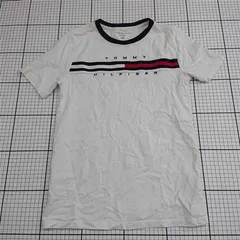 ◇ ⊂ トミー ヒルフィガー TOMMY HILFIGER ロゴTシャツ ホワイト系 L メンズ E  【1512020023048】