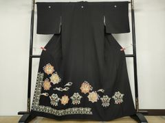 付け下げ訪問着 共八掛 仮絵羽 未仕立て 刺繍 正絹 X517 - メルカリ
