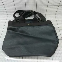 ◇ Θ ブレス トプカピ BREATH TOPKAPI エピ調レザー 2WAYトートバッグ ブラック系 メンズ E  【1512020032422】