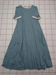 ◇ ⊂ ワンピース ビームスボーイ BEAMS BOY バイカラーワンピース 半袖 ブルー系 レディース E  【1512020033306】