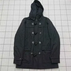 ◇ ⊇ ザラ ZARA MAN ダッフルコート フード付き ブラック系 メンズ Lサイズ E  【1512020033511】