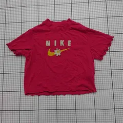 ◇ ⊂ ナイキ Nike DRI-FIT ロゴ フラワー ピンク Tシャツ キッズ E  【1512100001270】