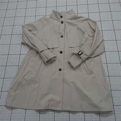 ◇ Θ フィルー FILLOU スタンドカラー ベージュ系トレンチコート Mサイズ レディース E  【1512100003748】