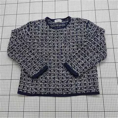 ◇ ⊇ オペークドットクリップ OPAQUE.CLIP ツイード調ニットプルオーバー ネイビー系 レディース M E  【1512100003700】