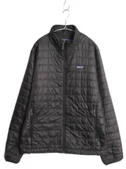 【お得なクーポン配布中!】 パタゴニア ナノ パフ ジャケット メンズ L / 古着 19年製 中綿 ナイロン キルティング フルジップ パッカブル アウター ブルゾン ブラック